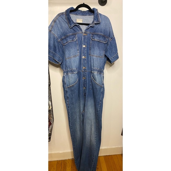 Free People Marci Denim Jumpsuit - Picture 5 of 12
